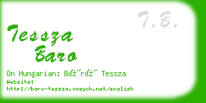 tessza baro business card